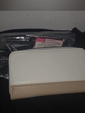 All About The Benjamins Wallet in Off White smooth pebble